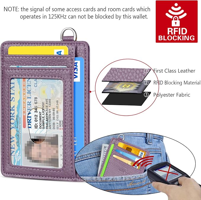 FurArt Slim Minimalist Wallet, Front Pocket Wallets, RFID Blocking, Credit Card - Image 5