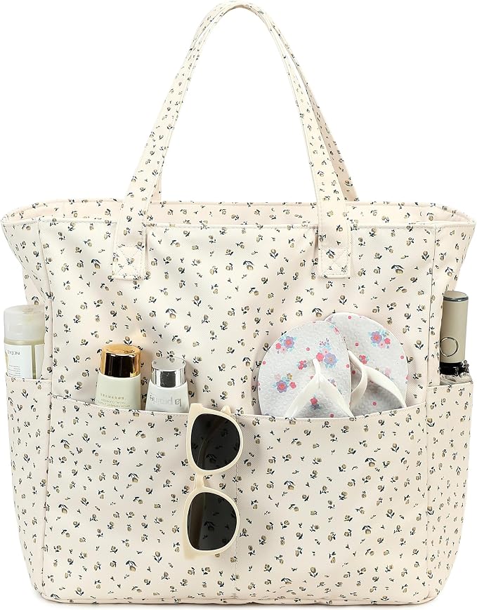 LEDAOU Beach Bag Waterproof Sandproof Women Tote Bag Pool Bag by LEDAOU