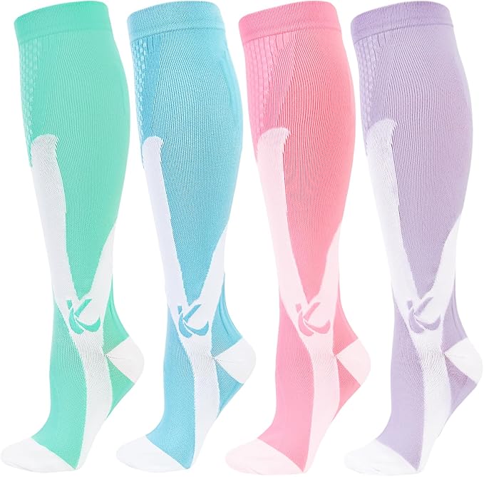 Kickticks 4 Pairs Compression Socks by Kickticks