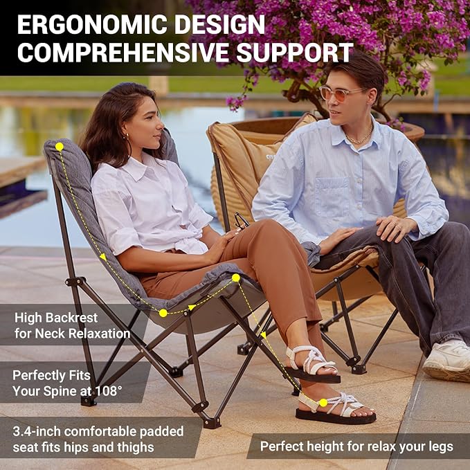 KingCamp Butterfly Chair Oversized XL Saucer Chair - Image 8