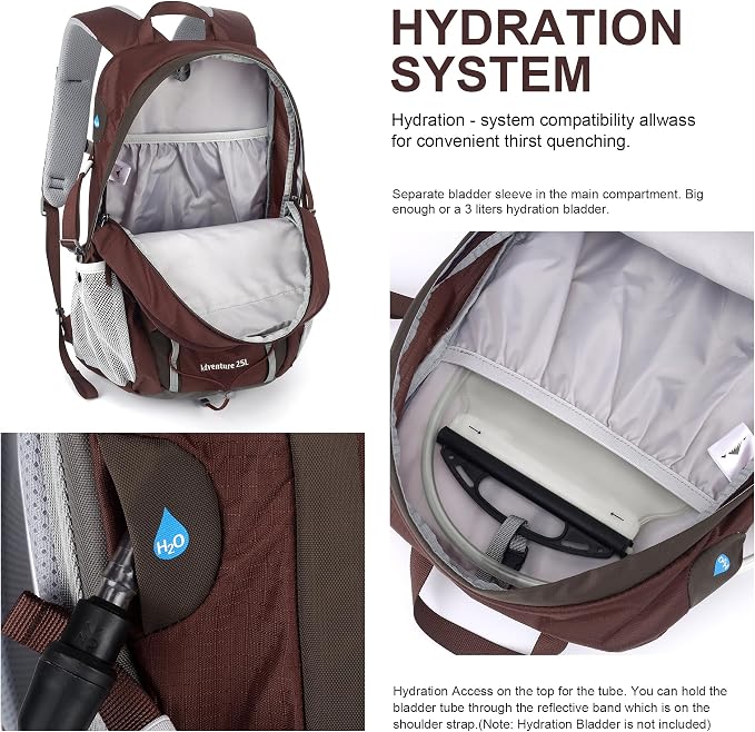 MOUNTAINTOP 25L/40L Hiking Backpack, Lightweight Travel Backpack - Image 7
