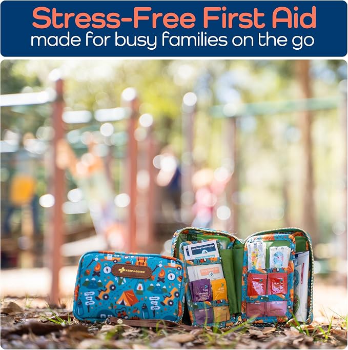 KeepGoing Travel First Aid Kit for Kids – 130 Pc. for Car, Diaper Bag & Backpack - Image 4