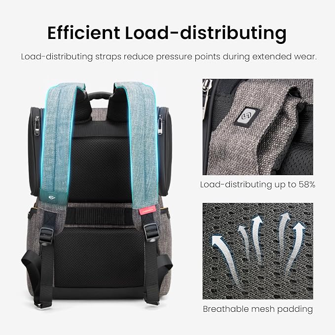 CROSSGEAR Casual Daypack Backpack, Lightweight, Shock-absorbing Padding Strap - Image 5