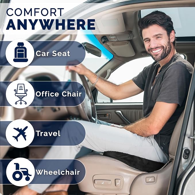 ComfiLife Car Seat Cushion–Premium Wedge 100% Polyurethane Foam Car Cushions - Image 7