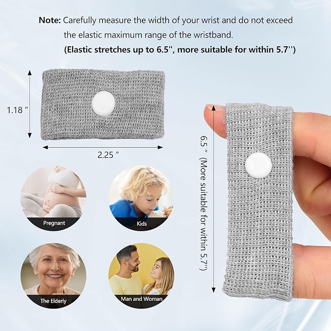 Motion Sickness Wristband, Anti-Nausea Acupressure Wrist Band - Image 4
