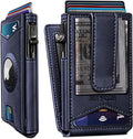 Airtag Wallet for Men, with Money Clip Gift Boxed, Slim Front Pocket Wallet by Miyozi