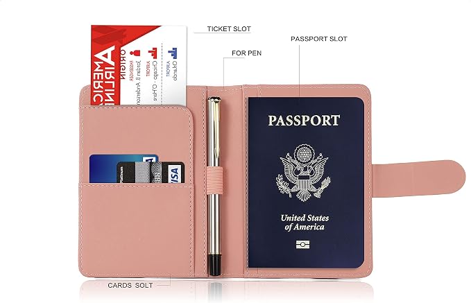 Melsbrinna Premium Leather Passport Holder Covers Case, Waterproof Rfid - Image 3