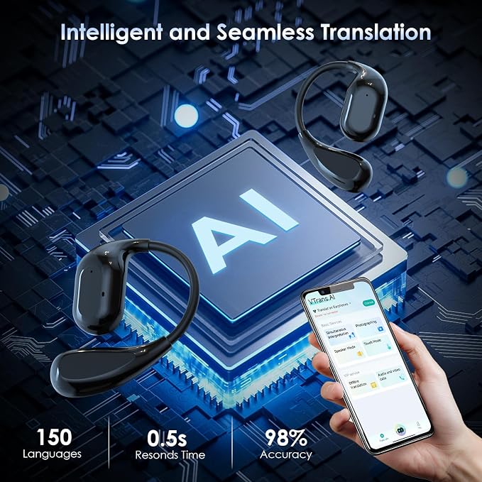 Translation Earbuds Real Time AI: Olycism AI Translator Earbuds - Image 3