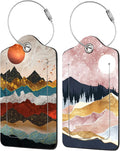 2 Pack Golden Mountains Luggage Tag by EOBKLAX