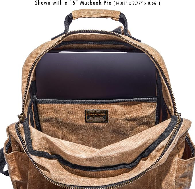 Waxed Canvas Backpack – Durable Rucksack - Image 5