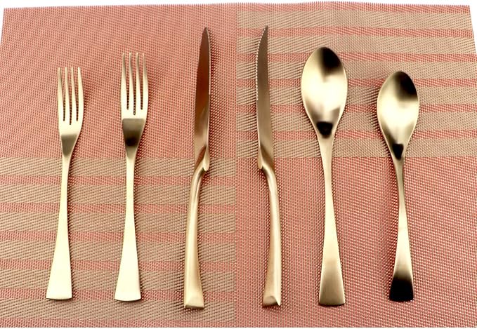 6-Piece Flatware Set, Extra Thick Heavy Duty by Uniturcky