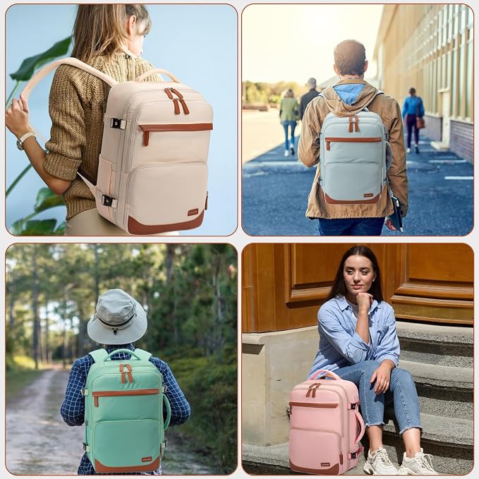 40L Travel Backpack with USB Charging Port, Water-Resistant Carry On Backpack - Image 7