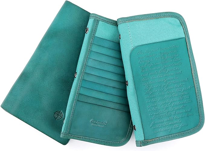 Genuine Leather Nomad Organizer Travel Wallet | Women's Wallet Clutch Passport - Image 8