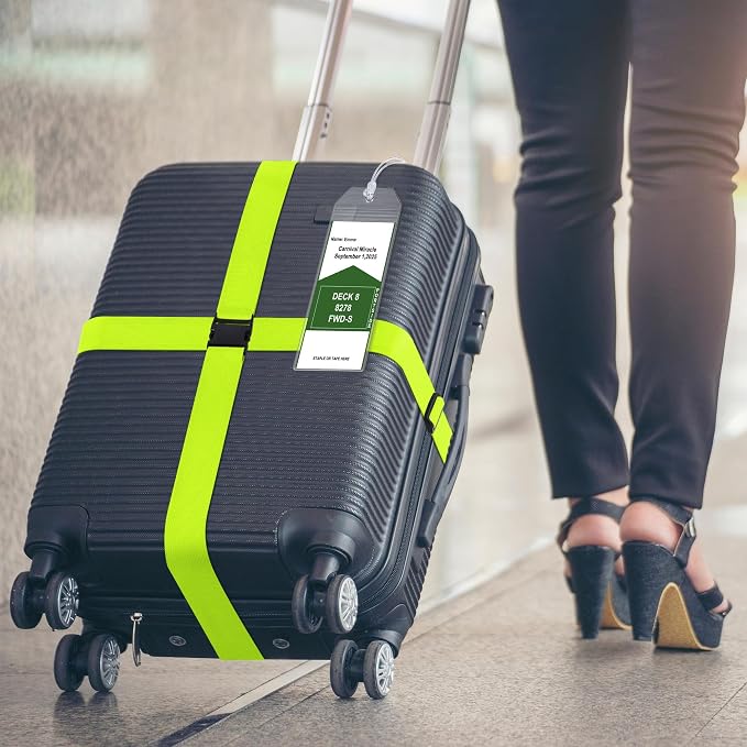 8 Pack Luggage Straps and Cruise Luggage Tags Set, Luggage Straps - Image 6