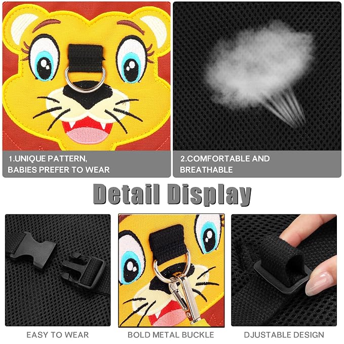 Toddlers Leash + Anti Lost Wrist Link Child Kids Safety Harness Kids Walking - Image 3