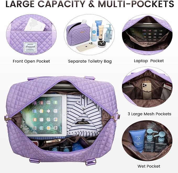 LOVEVOOK Travel Duffle Bag, Weekender Bags - Image 4