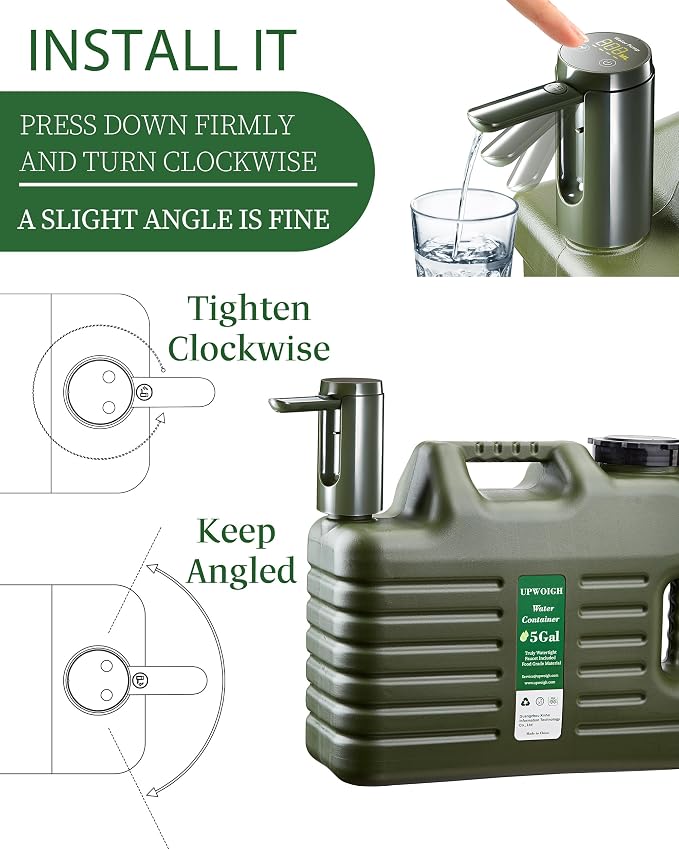 Portable 5 Gallon Water Jug - Image 4