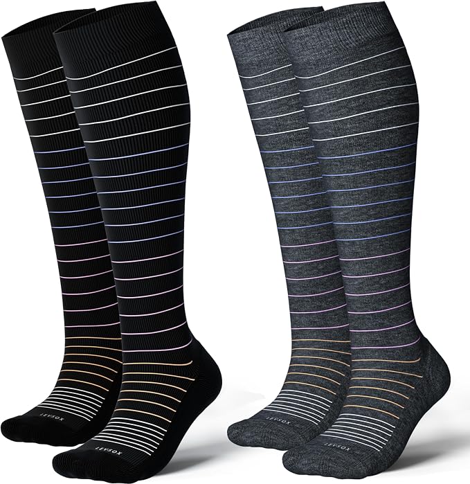 LEVSOX Thick Cotton Compression Socks by Levsox