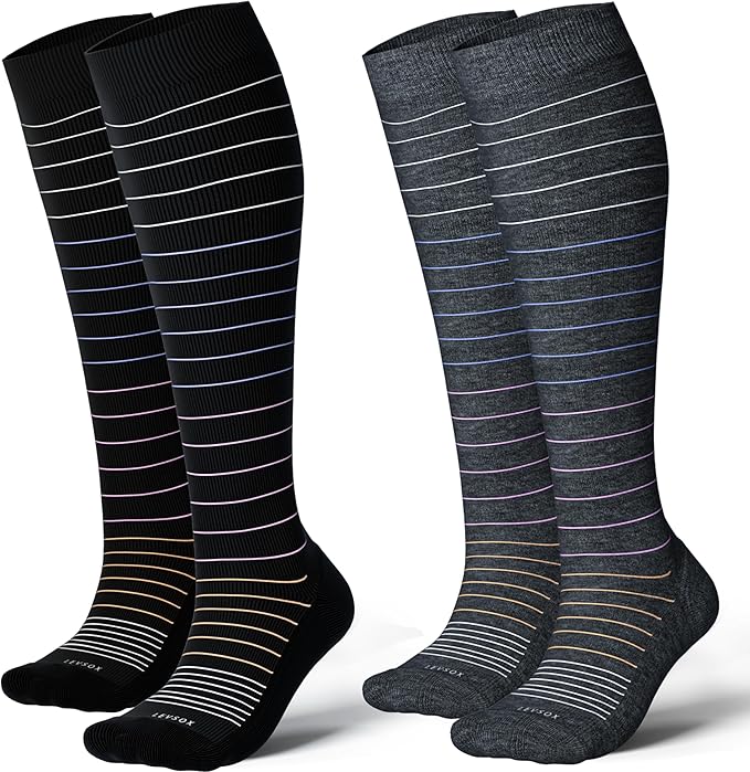 LEVSOX Thick Cotton Compression Socks by Levsox