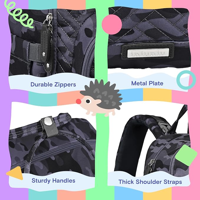 iniuniu Diaper Bag Backpack, 4 in 1 kit Large Unisex Baby Bags - Image 5