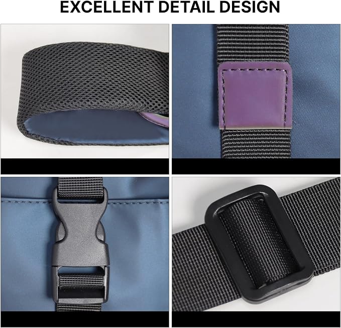 Crossbody Messenger Bag for Women Men Travel Backpack Convertibale Sling Bag - Image 7