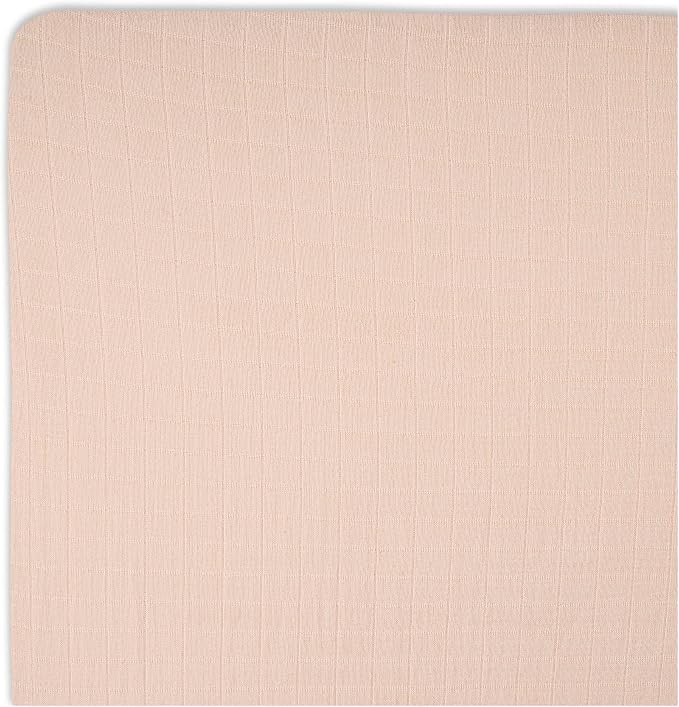Crane Baby Cotton Sateen Fitted Sheet, Desert Rose, Soft Cotton Crib Sheets - Image 6