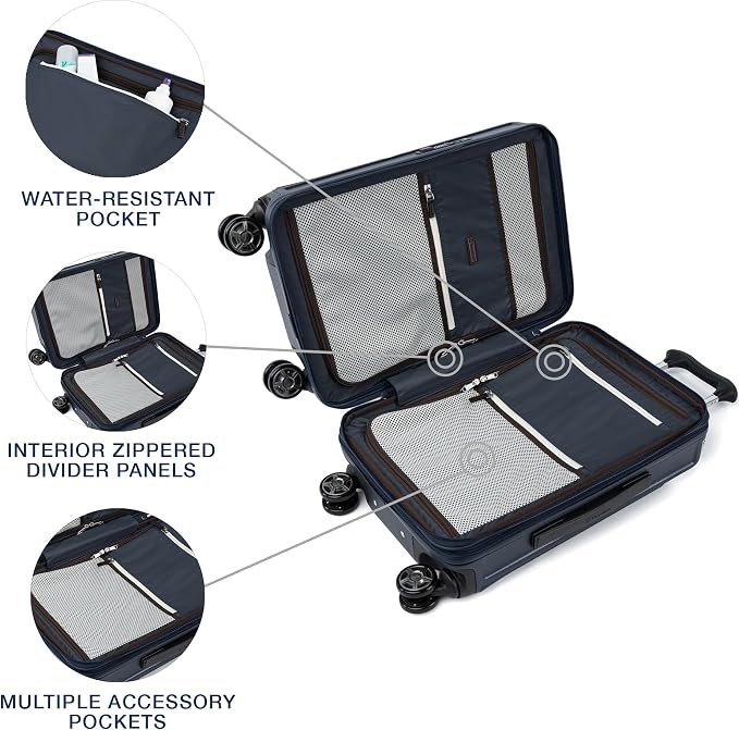 Travelpro Platinum Elite Hardside Expandable Carry on Luggage, 8 Wheel Spinner - Image 6