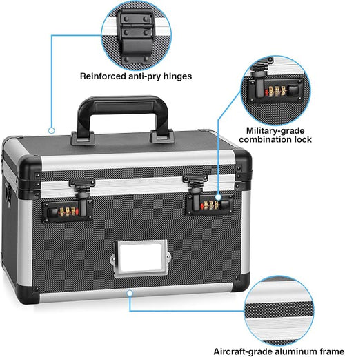 10.2 x 7 x 7.5 Inch Lockable Storage Box - Image 2