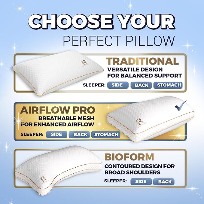 Royal Therapy Queen Memory Foam Pillows 4-Pack - Image 7
