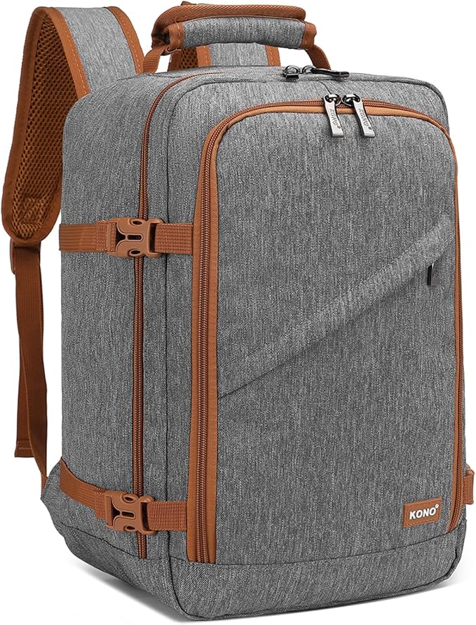 Kono Carry on Backpack, Waterproof Lightweight Daypack by Kono