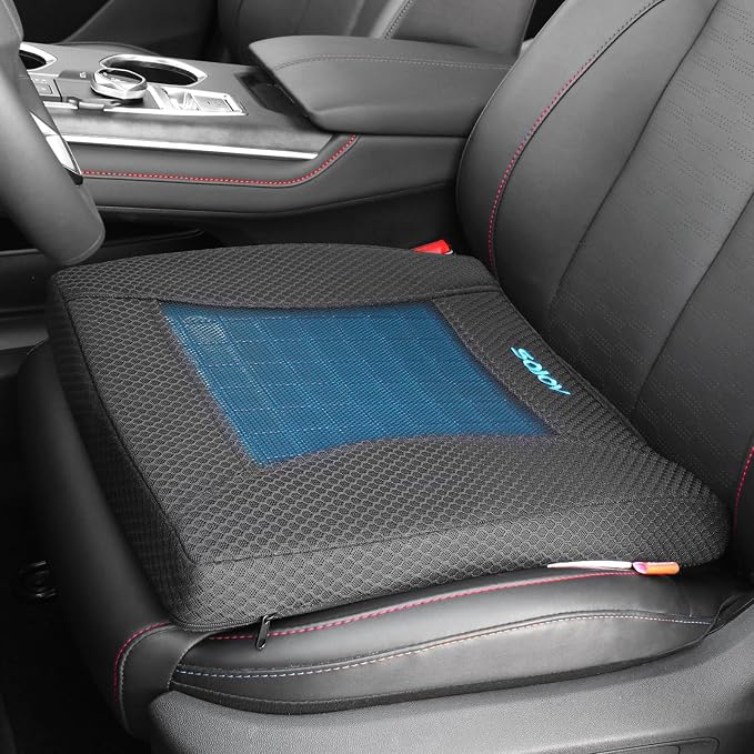 Sojoy Gel Seat Cushion, Portable Memory Foam Chair Seat Cushion by Sojoy