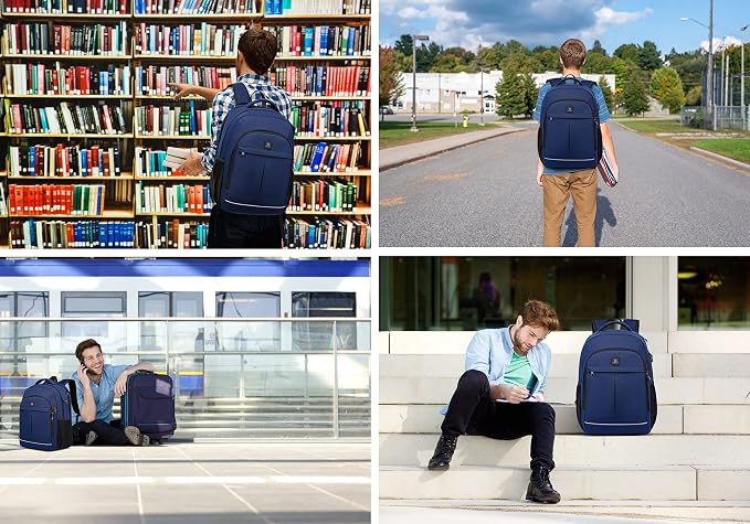 Backpack, Travel Backpack, School Backpack, 17.3 Inch Business Laptop Backpack - Image 7
