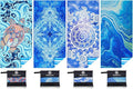 4 Pack Microfiber Lightweight Beach Towel Sand Free Quick Dry Absorbent Thin by WIDDONEN