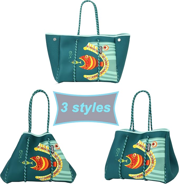 QOGiR Neoprene Multipurpose Beach Bag Tote - Image 5