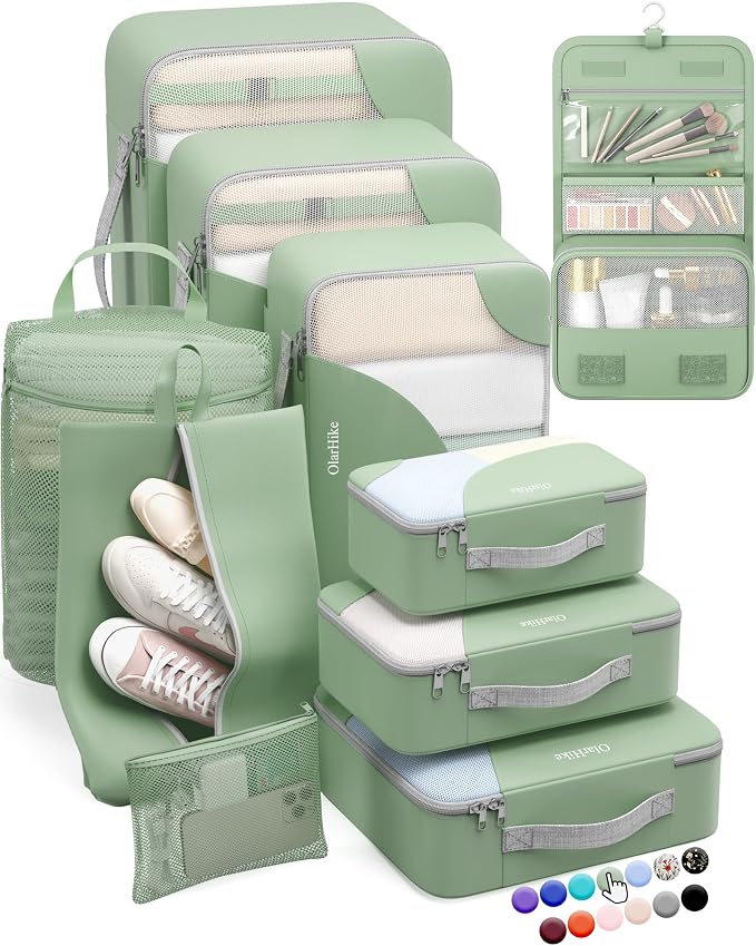 ALL INCLUDED 10 Set Durable Packing Cubes by OlarHike