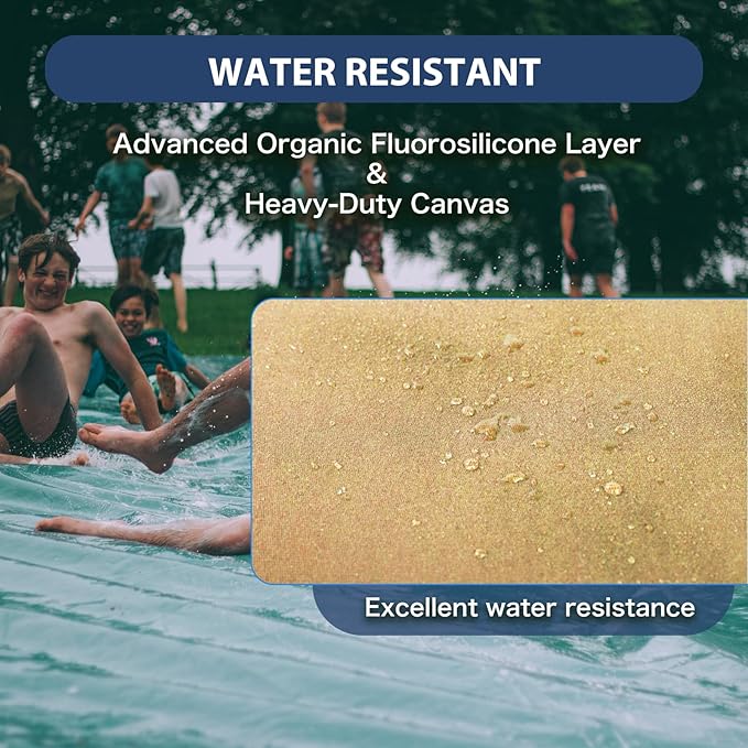 10’x10’ Canvas Tarps Heavy Duty Waterproof Tarpaulins - Image 2