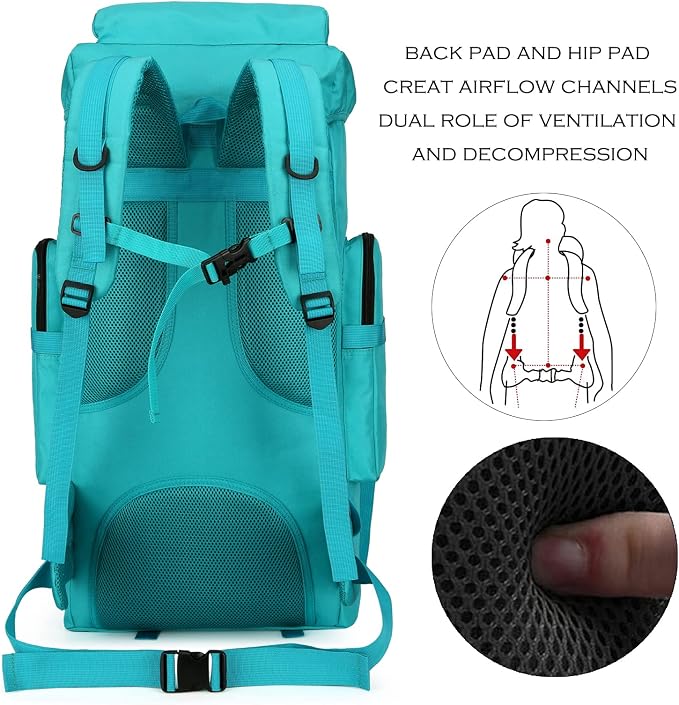 Hiking Backpack for Men 70L/100L Camping Backpack Military Rucksack Molle 3 - Image 4