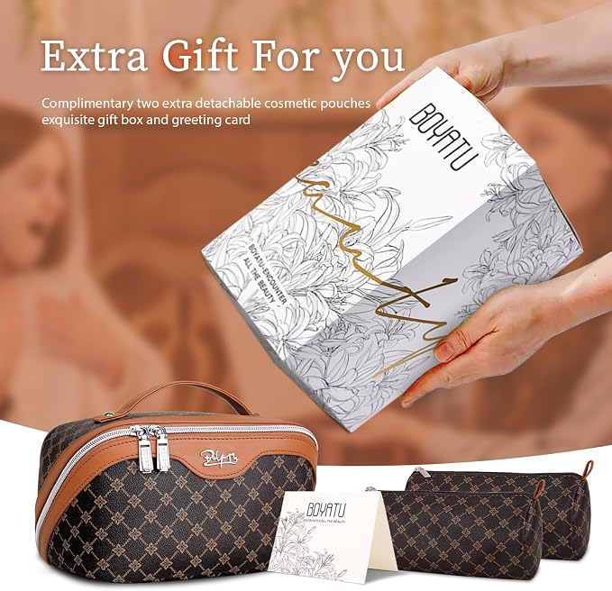 BOYATU Travel Makeup Bag Cosmetic Bags - Image 6