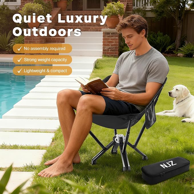 Compact Camping Chair, Portable Comfortable Camping Chair - Image 5