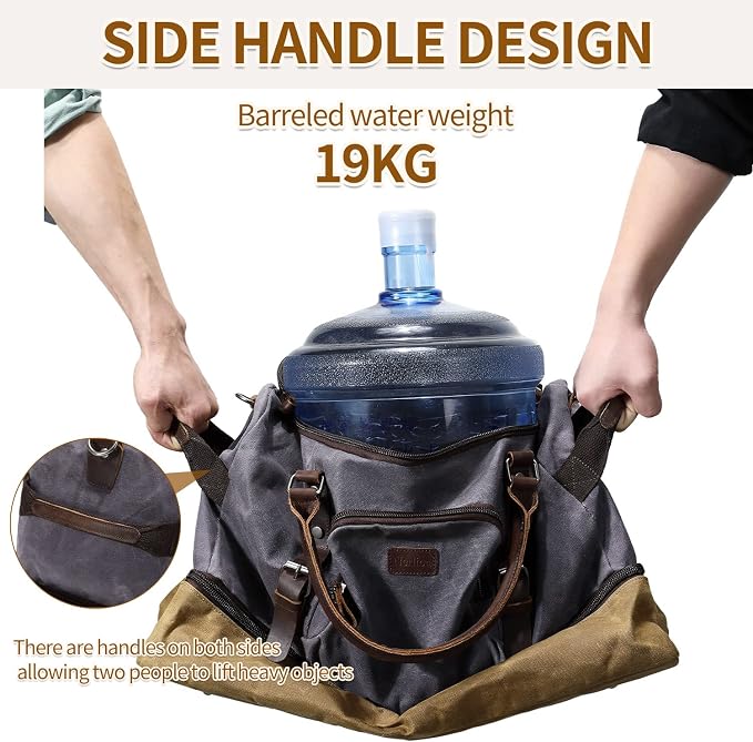 Nerlion Weekender Bag with Shoe Compartment Large Overnight Bag - Image 10