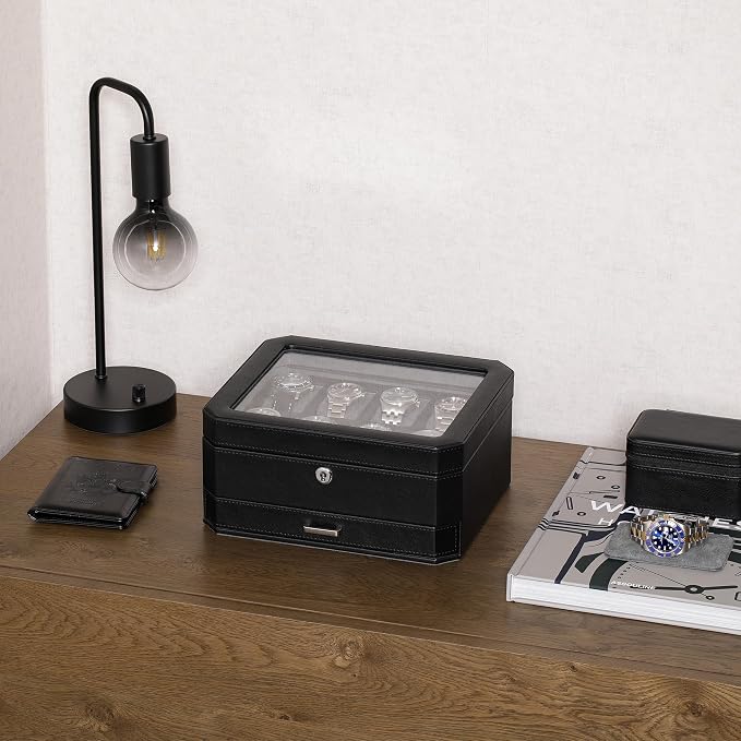 ROTHWELL 8 Slot Leather Watch Box - Image 3