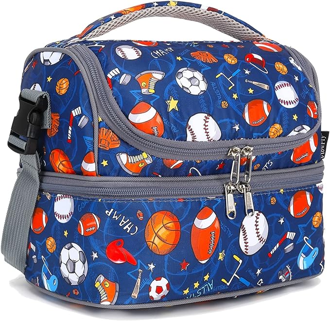 FlowFly Double Decker Cooler Insulated Lunch Bag Large Tote by FlowFly