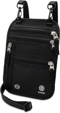 Neck Wallet – Travel Pouch and RFID Blocking Passport Holder by HANOZI