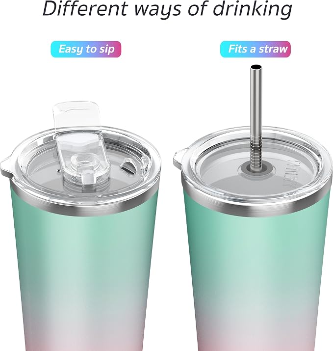 THILY Stainless Steel Vacuum Insulated Tumbler Travel Mug 26 oz Coffee Cup - Image 2