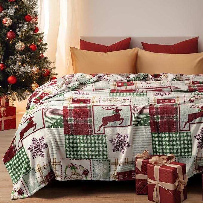 PHF Printed Fleece Blanket Queen Size, No Shed No Pilling Ultra Soft Plush Cozy - Image 2