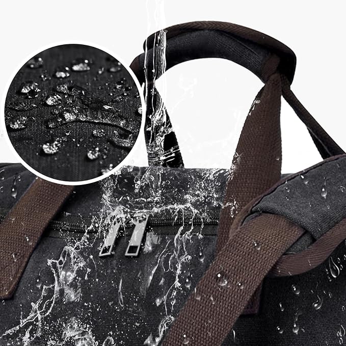 Felipe Varela 60L Duffle Bag for Men, Large Canvas Expandable Duffle Bag for - Image 6