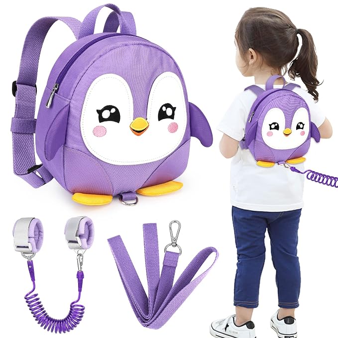 Accmor Toddler Harness Backpack Leash, Cute Penguin Kid Backpacks by Accmor
