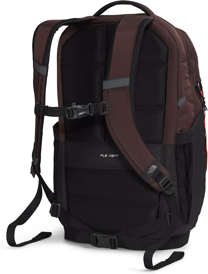 The North Face Surge Commuter Laptop Backpack, Coal Brown/Fiery Red/TNF Black - Image 3