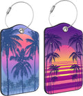 2 Pack Luggage Tag for Suitcase Sunset by Unknown