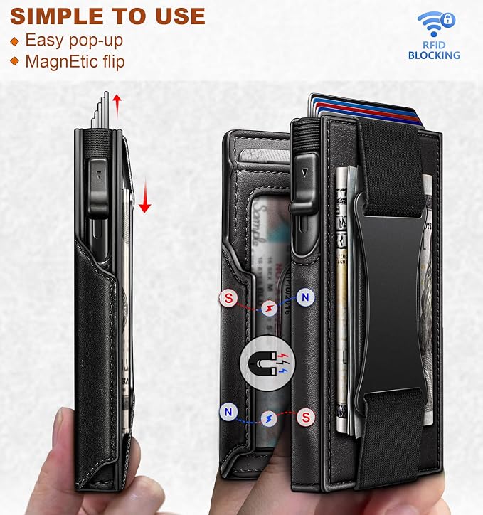 BULLIANT Men Wallet Gift Boxed, Slim Front Pocket Wallet Money Clip Card Holder - Image 3